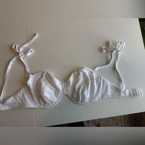 Abercrombie Curve Love Tie-Strap Underwire Bikini Top - Size L